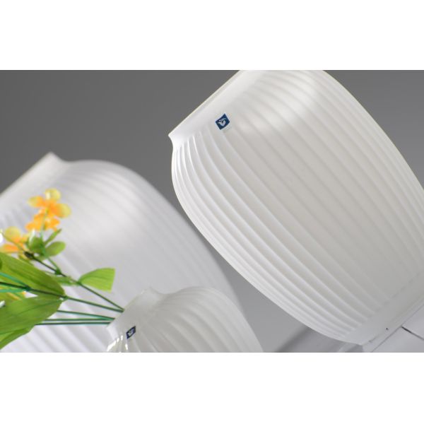 Handmade White Glass Vase For Home Decor