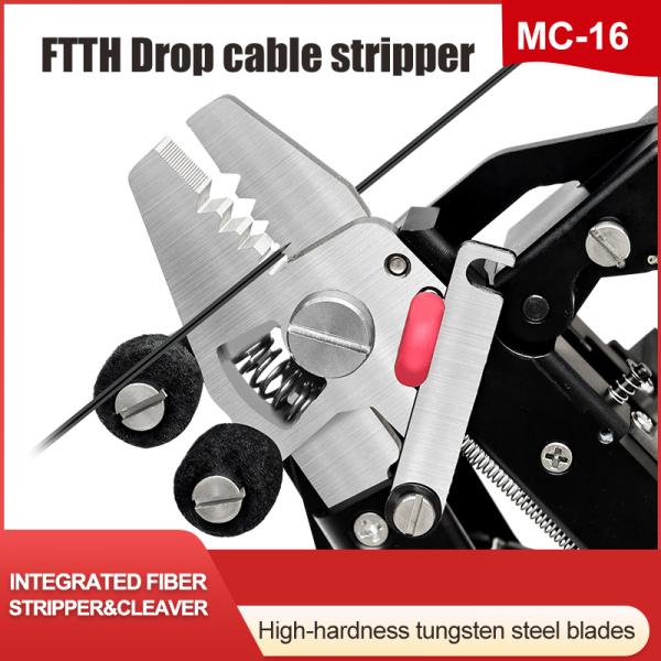 FONGKO Multifunctional Optical Fiber Stripping Pliers Fiber Optic Cable Cutter