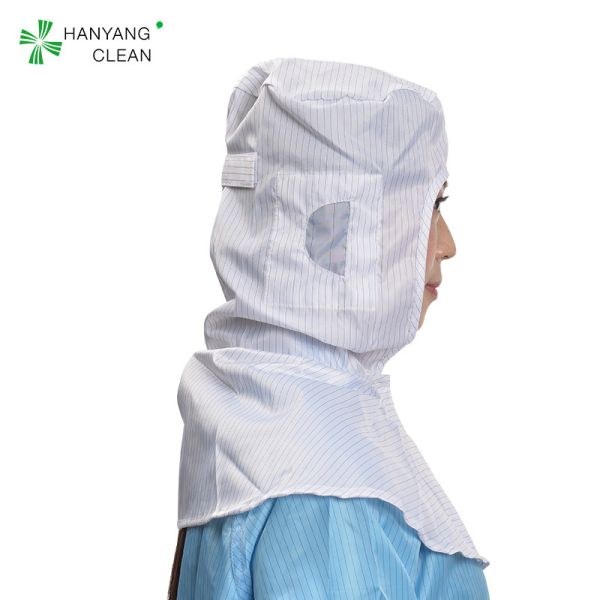 Anti-static Shawl Hood with Dustproof and Breathable Design for Food Processing and Cleanroom Use