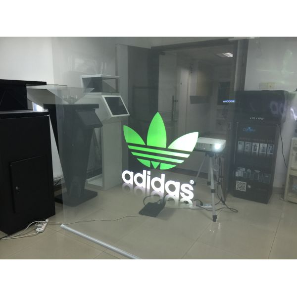 3D Advertising Rear Projection Film Daylight Glass Holographic 100um Transparent
