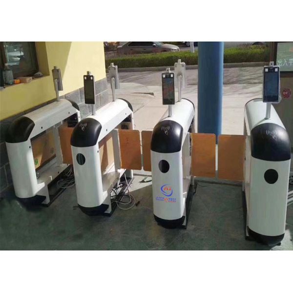 RFID Barcode Facial Recognition Flap Barrier Gate Pedestrian Access Control System