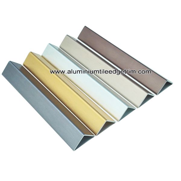 Durable Anodized Brushed Aluminium Corner Protectors For Walls 1.5mm Thickness