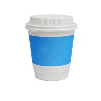 Coupe en papier de café écologique imprimée sur mesure avec logo double paroi, coupe en papier à boisson chaude avec couvercle