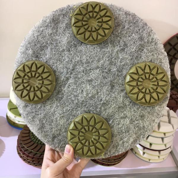 10 Inch Resin and Fiber Pads Combo Burnishing Pads for Multi-surface concrete Terrazzo Marble