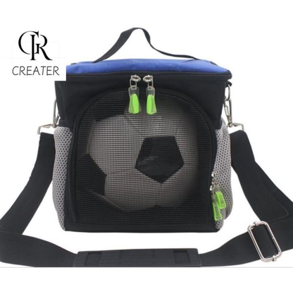 Сумки спорта футбола полиэстера, на открытом воздухе черный баскетбол/сумка нося футбола