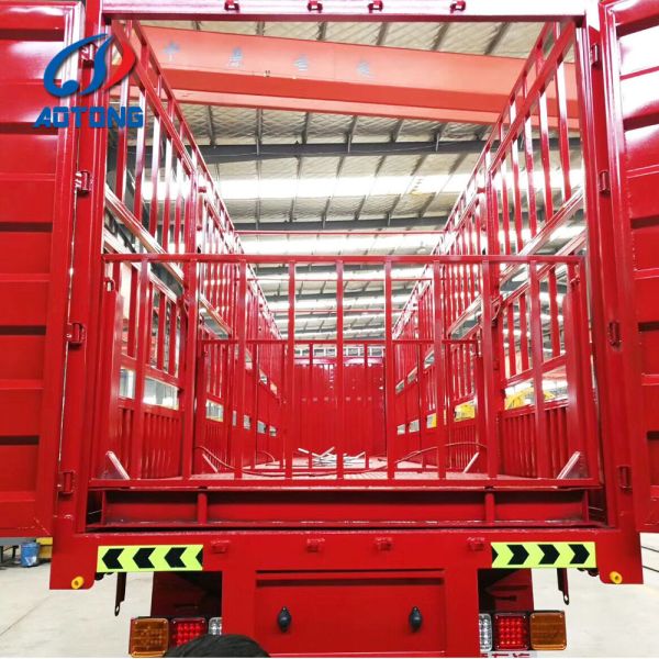 3 оси 60 тонн грузовик открытый грузовой плоскостроительный козырь ограждение полуприцеп с JOST 2