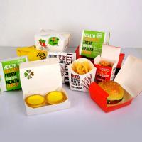Customized Sandwich Hot Dog Paper Chicken Box Burger Burger Box Printing Fast Food Disposable Packaging