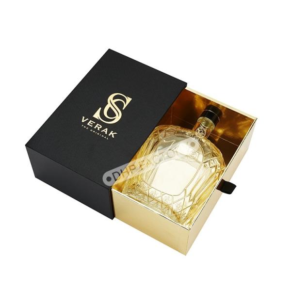 Boîte d'échantillons de parfums en feuille d'or pour l'emballage de cadeaux de luxe