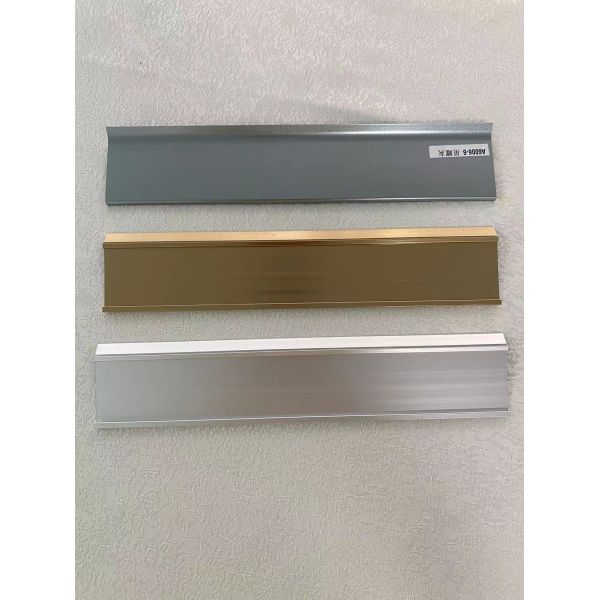 Aluminum Bathroom Wall Edge Skirting Board Profile Trim for Bathroom Protection Line