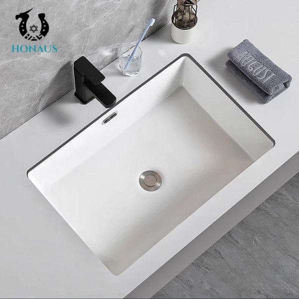 Commercial 440*440*200mm  Bathroom Inset Basin Undermount Balcony Wash Basin