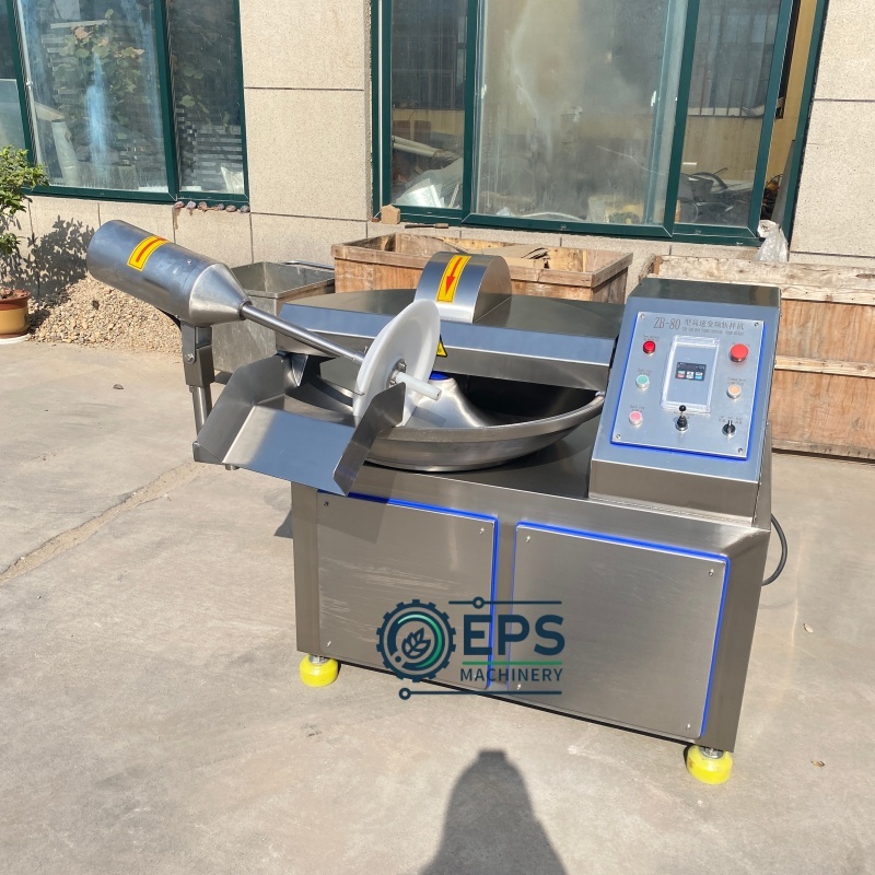 125L Heavy Duty Industrial Bowl Cutter 22kW 304 Stainless Steel Meat Chopper for Factory Production