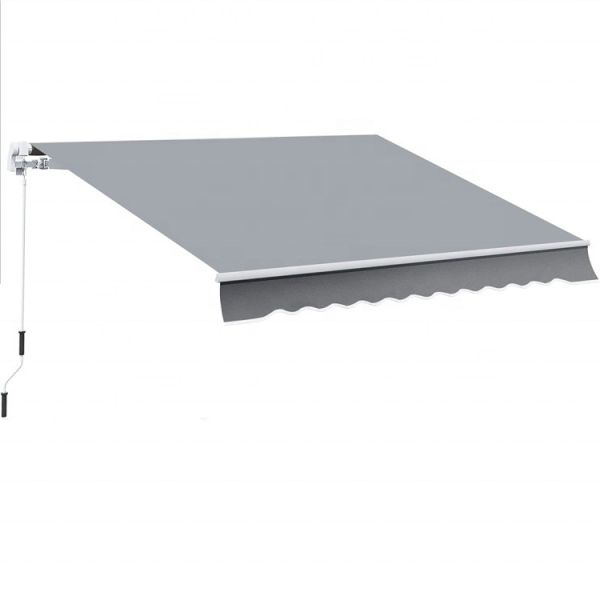 Outdoor Manual Retractable Awning Cover Shelter with 300*200CM Size and Manual Operation Method