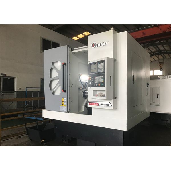 High Speed Precision Lathe Machine , Automated Lathe Machine 6 Hydraulic Chuck Power HTC4235