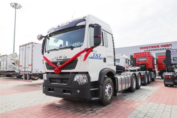 Howo Tractor Trucks 12Gear 6*4 Ten Tires 460 Hp 6 Cylinder Diesel Engine Single Row Semi
