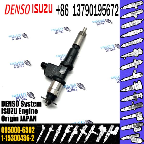 Assemblée commune de haute qualité d'injecteur de carburant de rail 095000-6302 pour ISUZU 6WG1 1-15300436-2