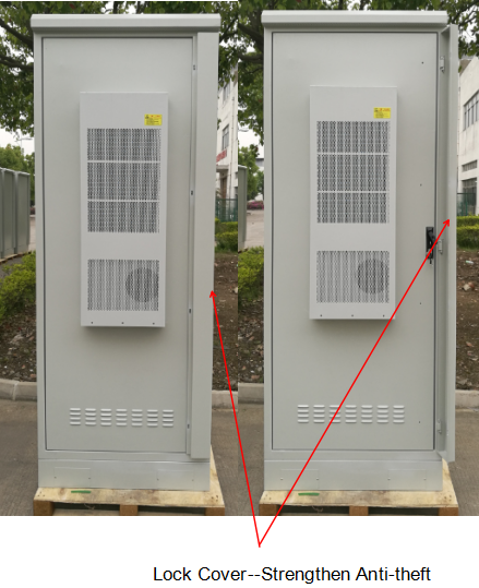 Приложение оборудования анти- крышки замка похищения на открытом воздухе, контроль температуры шкафа шкафа 19 дюймов