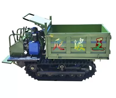 Light Duty Mining Machinery 1Ton 1.5Ton Maximum Load GF1000 Tracked Dumper Rubber Track Carrier Walking Speed