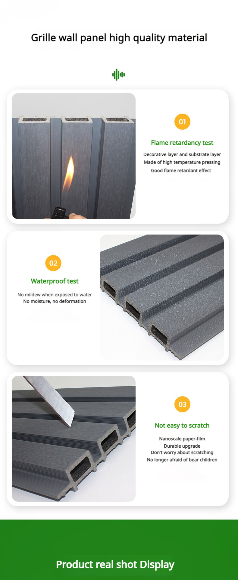 Cladding Panels Exterior Wall Exterior Wall Cladding Tiles Wood WPC Wall Cladding