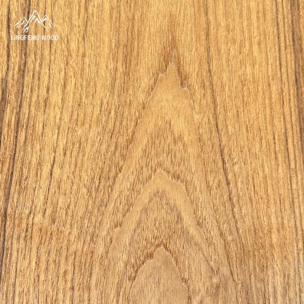 Myanmar Teak Veneer Crown Cut 0.45mm Top Choice For Furniture
