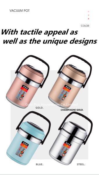 BPA Free SS Vacuum Insulated Food Container 2000ML Double Wall