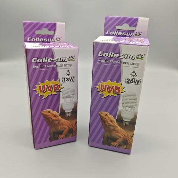 E27 13W/26W  CFL UVB Lamp 26W 10.0 UVA And UVB Bulb For Bearded Dragons