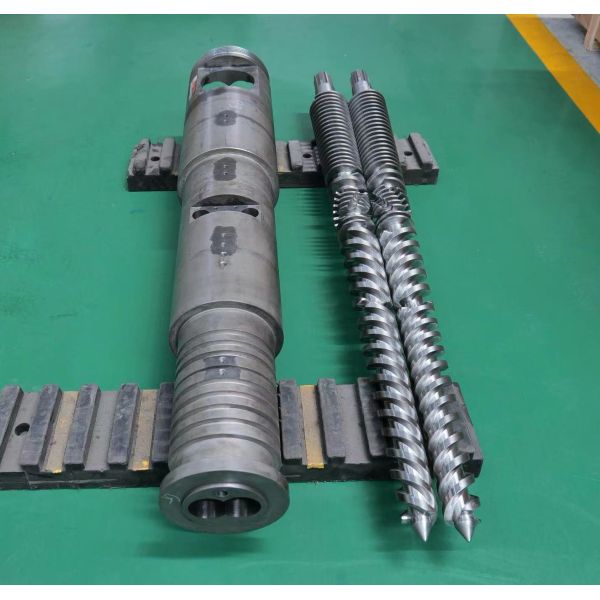 High-Performance Conical Twin Screw and Barrel with 20kW Heating Power HV≥900 Nitriding Treatment and 1000kg/h Max Output