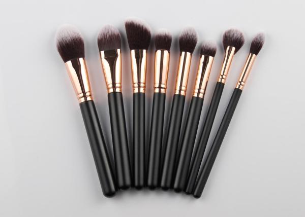 Vegan Synthetic Hair Makeup Brushes 27Pcs With Forest Wood Handle