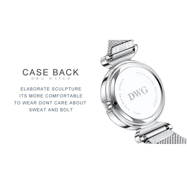 Ультра тонкий классический кварц наблюдает наручные часы роскошного Woen даты