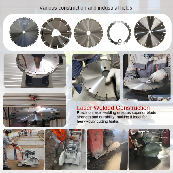 230mm Outer Diameter Laser Diamond Saw Blade for Fast Cutting Green Concrete