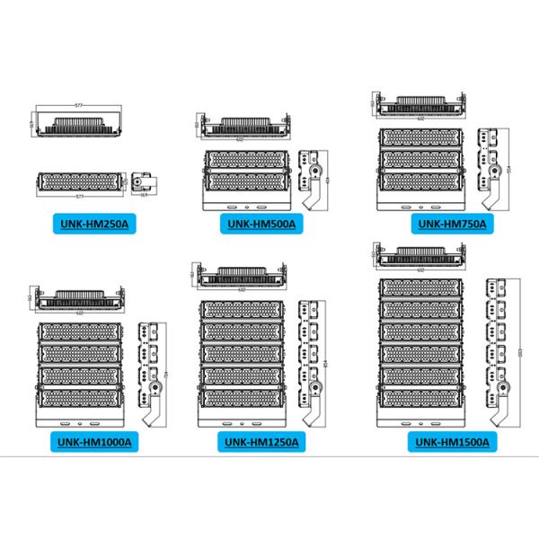 Outdoor Lighting High Mast Light Stadium Spot Light 4000-6500K Optional for Football Stadium
