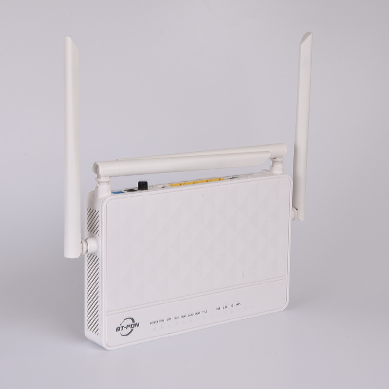 Маршрутизатор волокна диапазона 5G 4GE 1POTS GEPON GPON ONT ONU 2,4 двойной