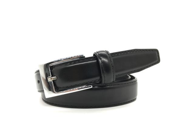 Classic Pin Buckle Women's Fashion Leather Belts 25mm Width Solid Color