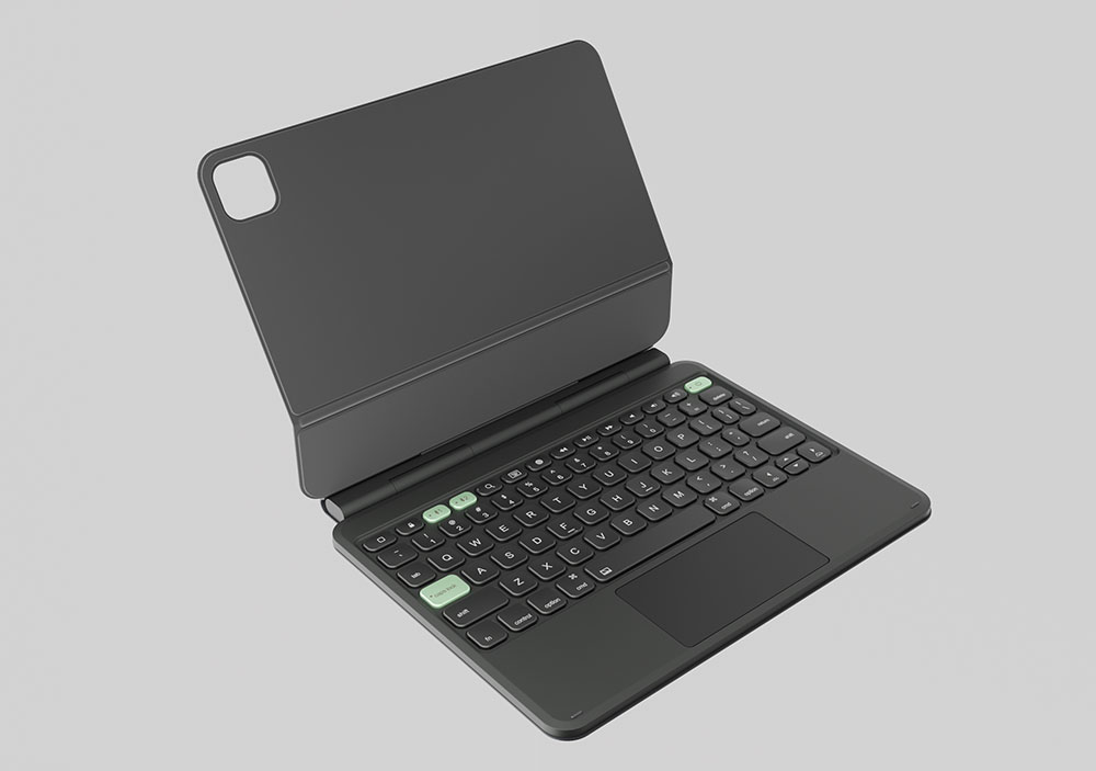 Laudtec Aluminum Magic Keyboard for Apple Magnetic Key Board Customize Language Layout for iPad Pro 11 13 Pouce M4 M5 Pbk350 Wholesale OEM/ODM/Private Label