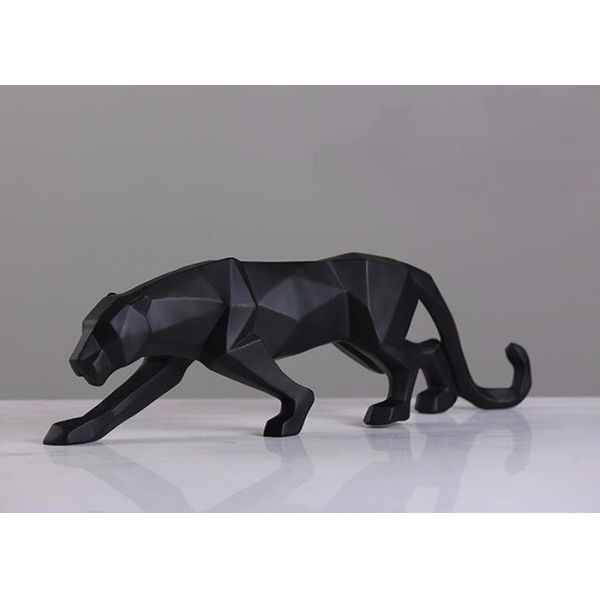 Various Finish Modern Art Geometric Stainless Steel Sculpture Panther Design