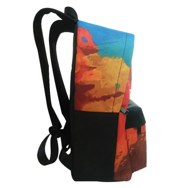 Printed backpack women Korean version 2018 new travel backpack men's university student bag academic style