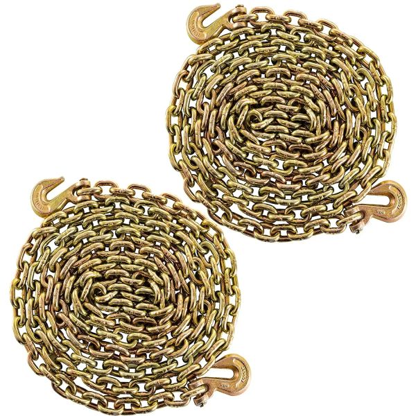 3/8'X 20 футов желтый цинк тяжелой заварной цепочки G 70 с клейвисом хватать крючком