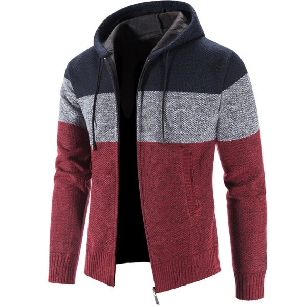 Men's Long Sleeved Sweater Coat Casual Men's Clothing Coats and Jackets for Big Sizes
