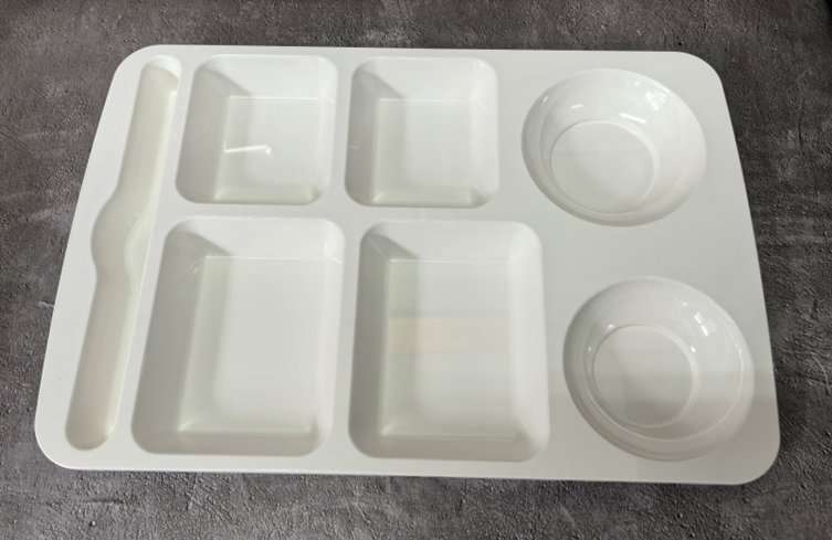 High Temperature PET Tableware Microwave And Oven Safe Split Plate