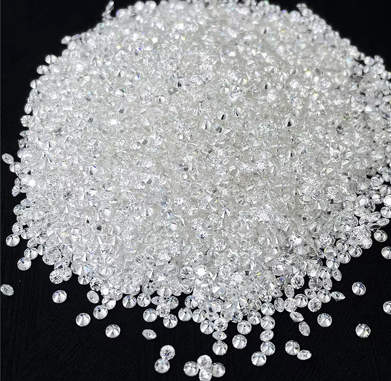 Кольцо Белый свободный мойсанит Алмаз 1,0 КТ на упаковку Малый размер Круглый меле мойсанит