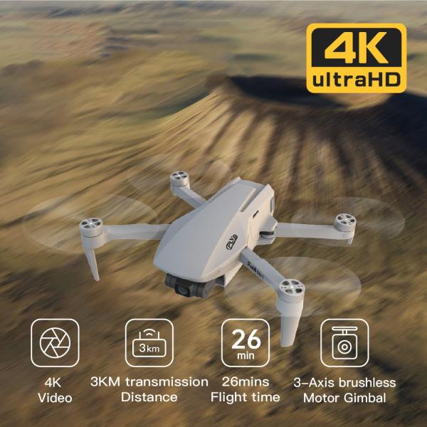 Photographie aérienne MINI Drone avec caméra 4K 3axe Gimbal UAV GPS professionnel 5km de distance de commande