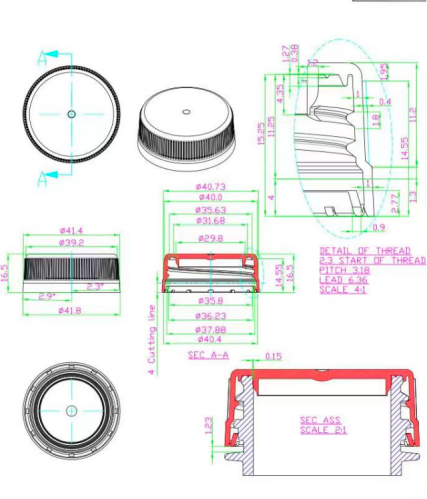 600Units/Mins Edge Slitting Holding Machine Cap Processing Machine 5300mm