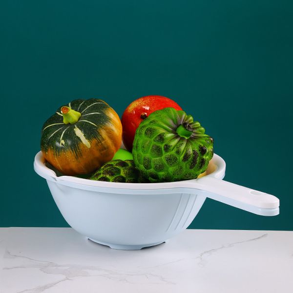 Wear Resistant Vegetables Washing Basket Convenient Drainage