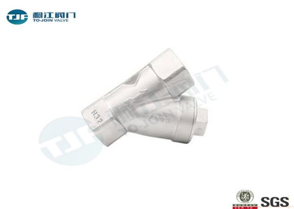 Stainless Steel Y Strainer Valve Corrosion Resistant With BSP / NPT Thread