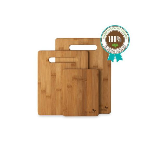 Totally Bamboo Kitchen Supplies Mini Wood Cutting Board With Handle Antibacterial