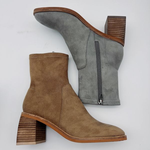 Office Ladies Leopard Print Ankle Boots Beige Tan Black Soft Nappa Leather Upper