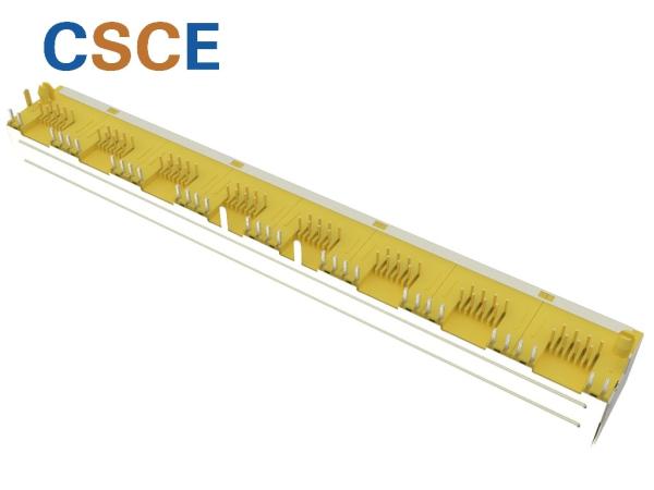 8 Pin 8P8C RJ45 Female Jack Connector With LED 125vac FCC CE ISO9001