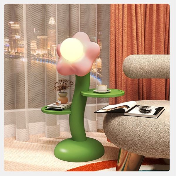 Métiers à la maison mignons de fleur de lampadaire de décoration de salon de chambre à coucher de chevet de bande dessinée créative de veilleuse