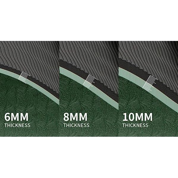 Extra Thick Yoga Mat for Women Men Kids, Professional TPE Yoga Mats, Workout Mat with Carrying Strap Yoga, Pilates