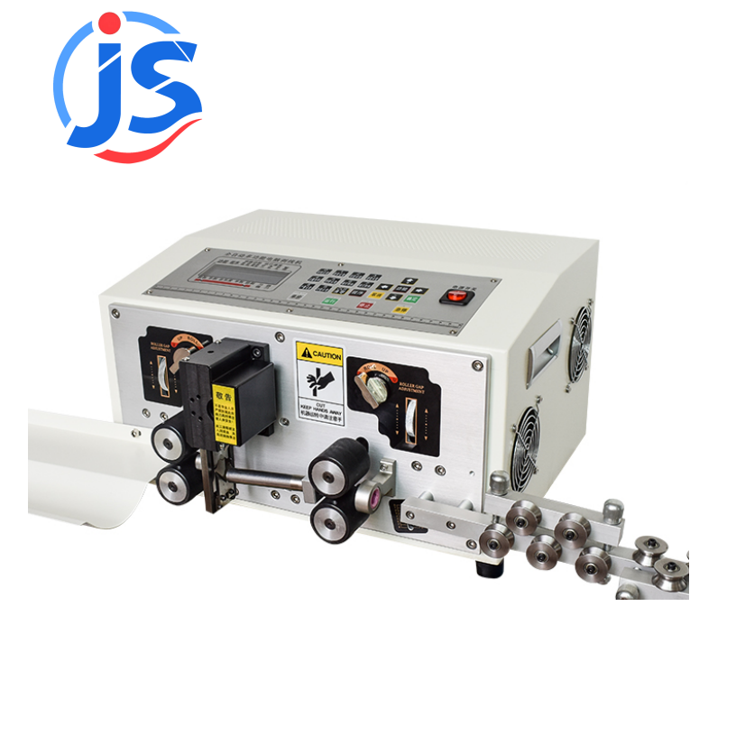 JunSheng HR-220S Touch Screen Control High Speed Steel Blade Wire Cut And Strip Machine with 3500-5000pcs/hour Output