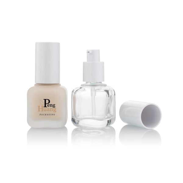 Base liquide de estampillage chaude des fioles 30ml en verre bouteille en verre givrée de 1 once